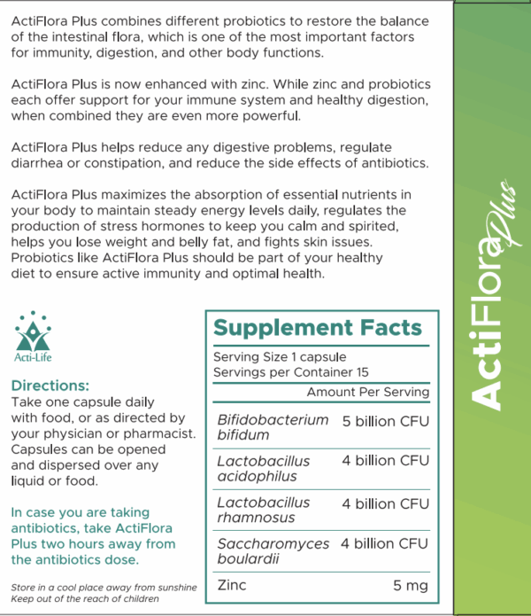 Actiflora plus ( 2 boxes / one month course) - Image 2